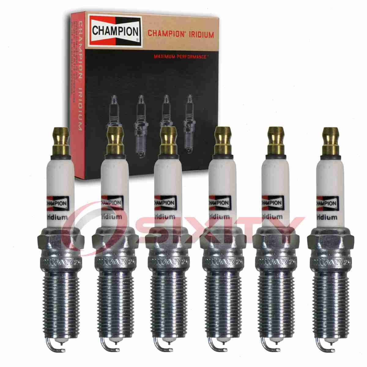6 pc Champion Iridium Spark Plugs for 2014-2016 Chevrolet Impala Limited lm