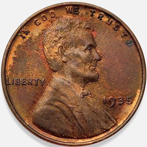 1935-P Lincoln Wheat Cent — photo from the most recent tracked eBay sale