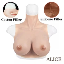 C-G Cup Realistic Silicone Breast Plate Fake Boobs For Transgender Drag Queen