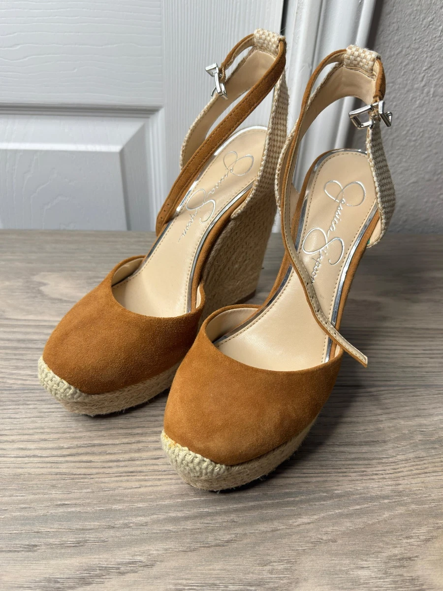 Sandales Gladiator Jessica Simpson Or à Talons Aiguilles - Taille 8M, Occasion Très Bon état