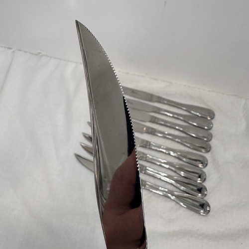 "Juego de 9 cuchillos para carne de acero inoxidable dentados para violín Gibson Gia19 8,5""" - Imagen 6 de 6