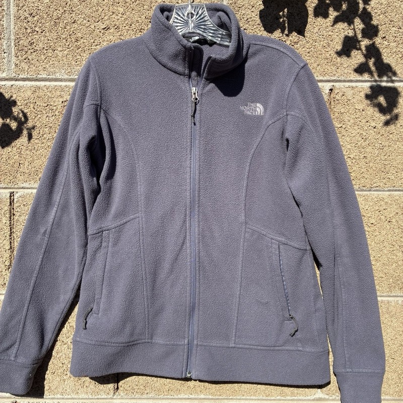 The North Face Jacket Womens Medium Purple Fleece Full Zip Pockets Outdoor 231