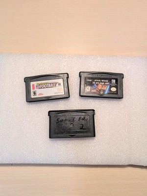 Lot Of 3 Gameboy Advance sonic adv 2/football/star wars Authentic tested!!!