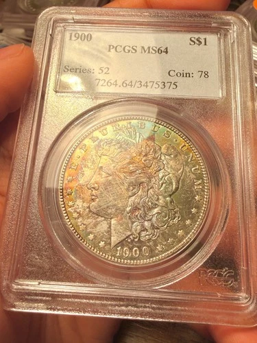 1900 MS 64 Morgan PCGS MONSTER TONER!!!🔥
