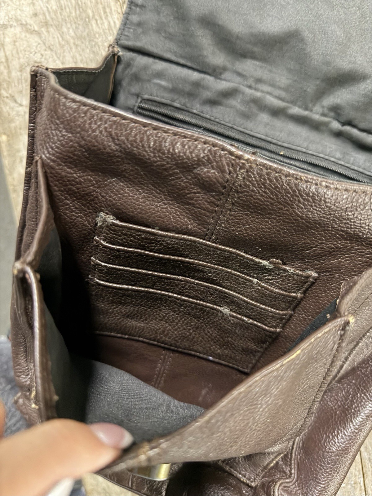 Ameri Leather Boho CrossBody Shoulder Bag Brown B… - image 4