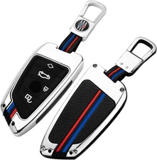 Heavy Metal Key Fob Cover Case Fit For Bmw 5 6 7 Series X1 X2 X3 X5 X6 Gt Series