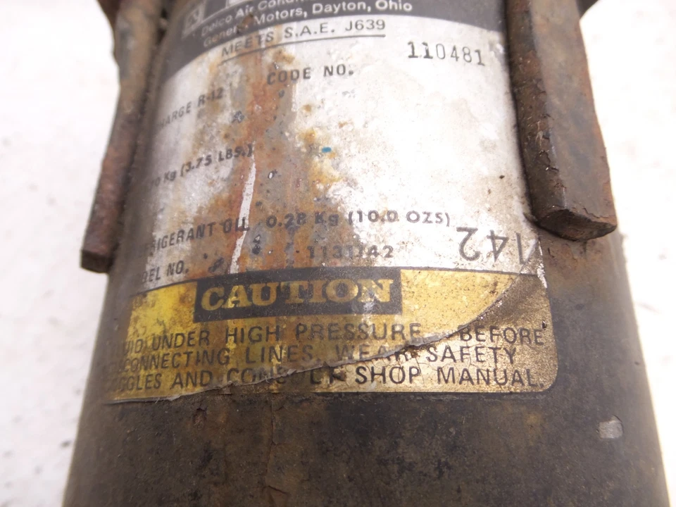 70-79 Firebird Trans Am Delco Air Conditioning Compressor A/C GM 1131142 6555302 - Image 4 of 4