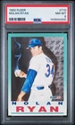 NOLAN RYAN (HOLDING SMOKING BASEBALL) 1992 FLEER PSA-8 NM-MT CARD#710 (NEW SLAB)
