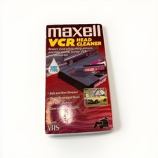 Maxell VCR Video Head Cleaner VHS VP-200 New and Factory Sealed Wet Type