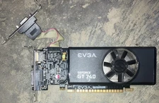 EVGA GT 740 2GB GDDR5 Low Profile Graphics Card DVI VGA HDMI 02G-P4-3740 TESTED