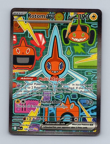 Rotom ex 126/094 Special Illustration Rare Phantasmal Flames Pokemon Holo NM