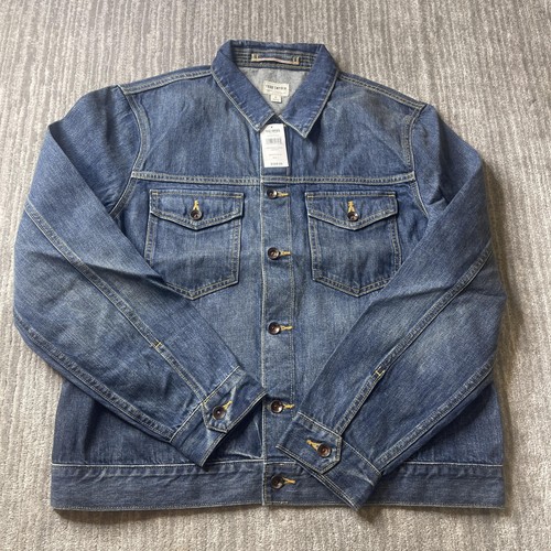 Todd Snyder Selvedge Denim Jacket Mens Large Blue Medium Wash Button Pockets