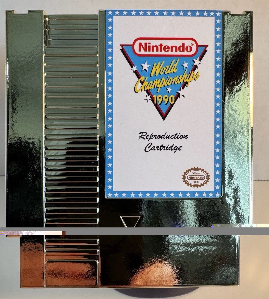 World Championship Gold Cartridge Nintendo Entertainment System NES 72 Pin Works