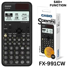 Casio ✅ FX-991CW Advanced Scientific Calculator A/AS Level Maths 540+ Functions