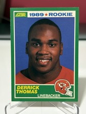 DERRICK THOMAS 1989 Score Rookie Card #258 Chiefs HOF. rookie card picture