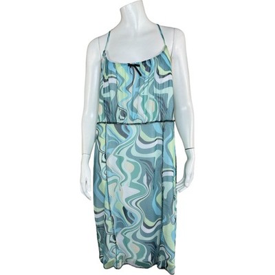 Rue 21 Blue Swirl Sleeveless Sheath Dress Lined Adjustable Straps Size 4X NWT