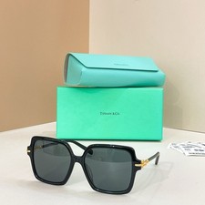 Tiffany Co TF4260U Sunglasses 57 16-140 Square Black Acetate Frame Solid New
