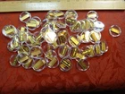 67x .925 Silver Car Bars - 2.6 Grams Each (5.6 Oz of Sterling w/ Gold Overlay)