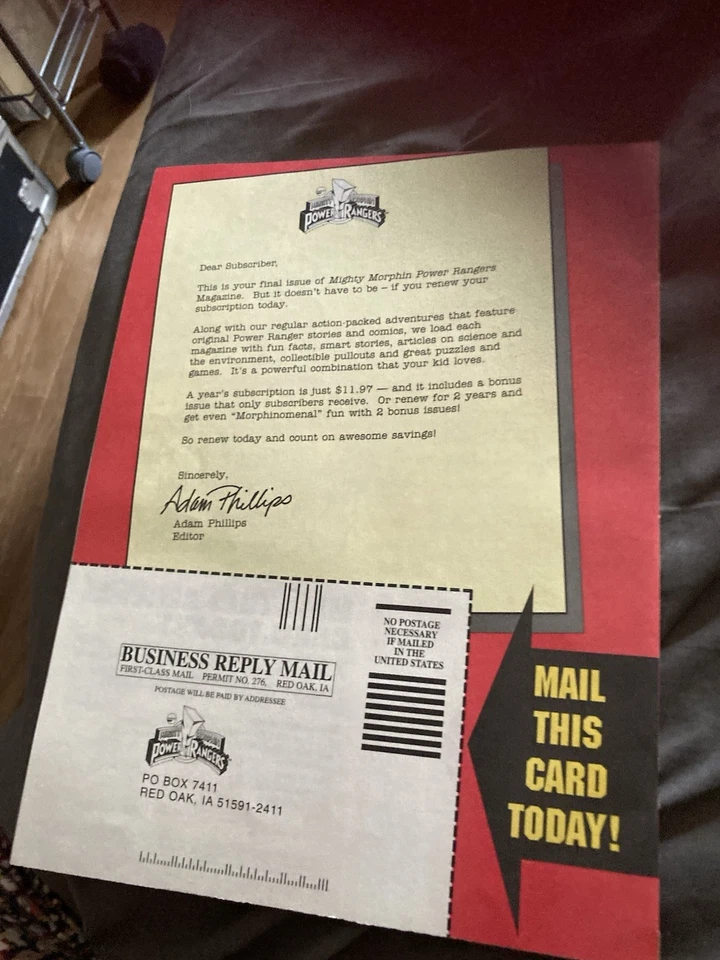 Mighty Morphin Power Rangers Fall 1995 Magazine VG CONDITION - Image 2 of 3