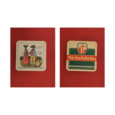 Michelsbräu Babenhausen Odenwalder costumes No. 11 brewery beer mat Beermat
