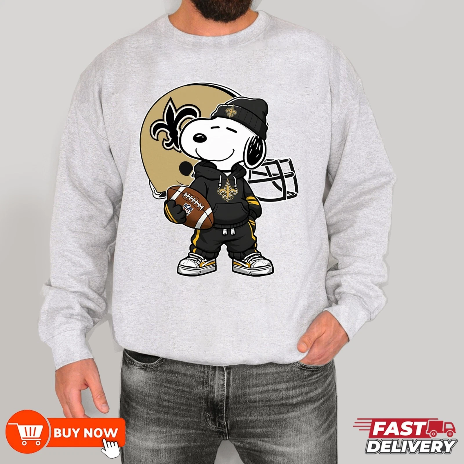 New Orleans Saints Football Sweatshirt