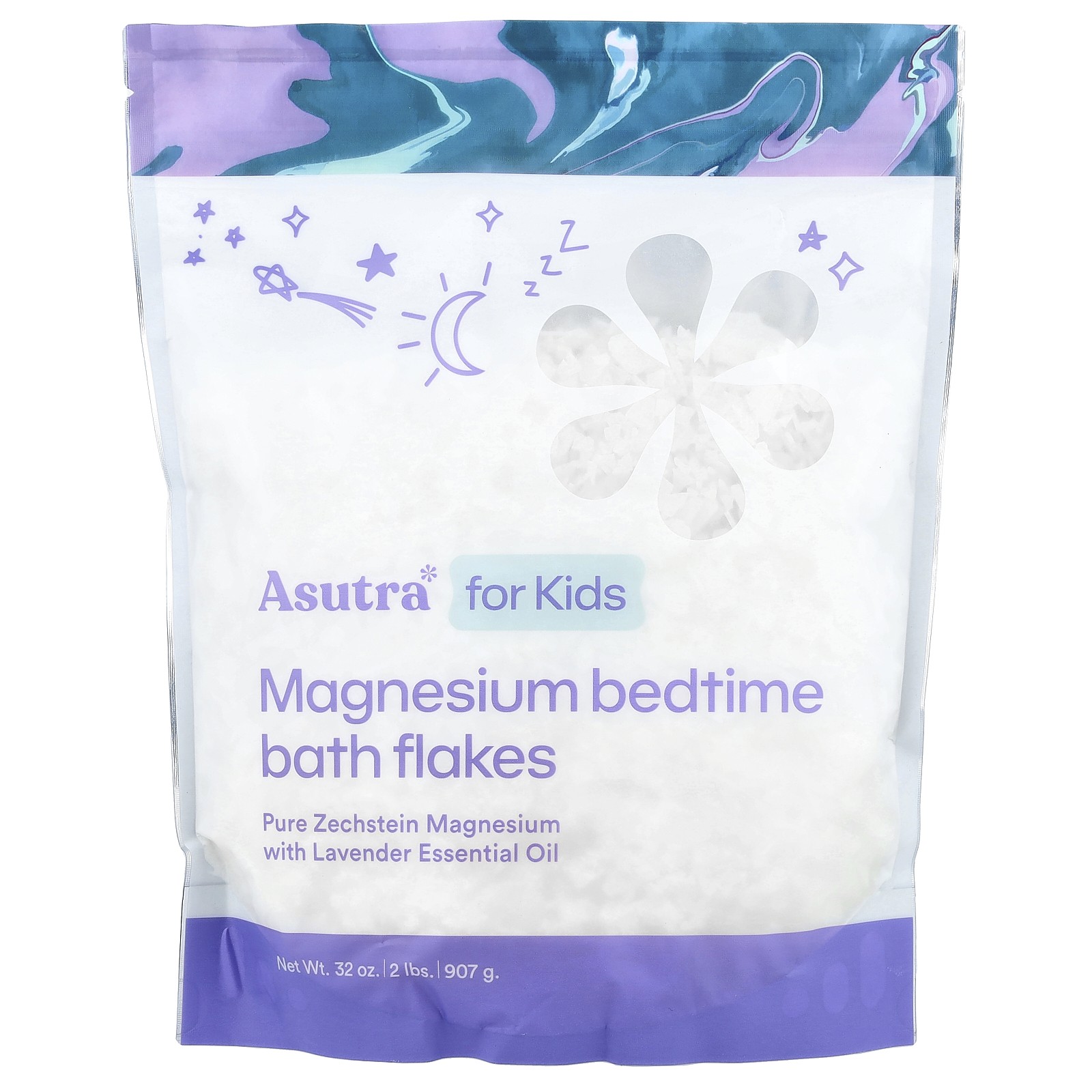 Kids Magnesium Bedtime Bath Flakes 32 oz 907 g 4490₽