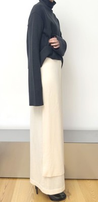 Midirock JIL SANDER Wollrock Layered slit elasticated waist A-Linie | 40