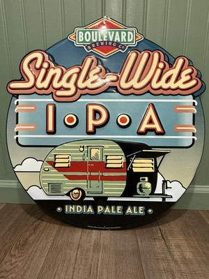 BOULEVARD BREWING SINGLE WIDE IPA TIN SIGN 24'' X 24''  Breweriana  