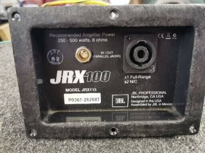 jbl jrx100 crossover
