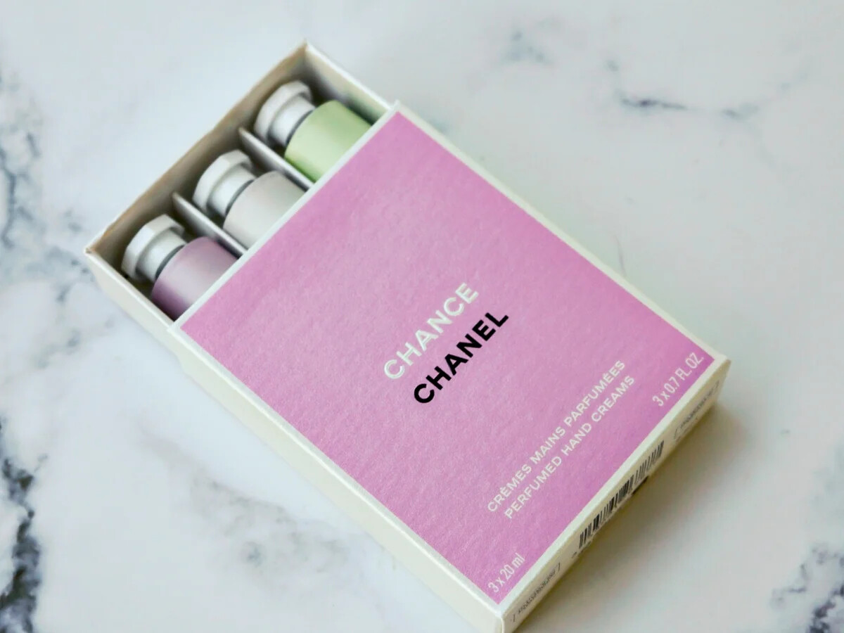 CHANEL CHANCE Hand Cream Trio Set Creme Main Eau Tendre CHANEL CHANCE Hand Cream Trio Set Creme Main Eau Tendre
