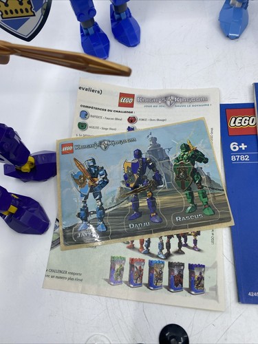 Lego Knights Kingdom - 6 figures Red, Green, Purple, Blue, Light Blue Cards ETC. - Picture 11 of 16