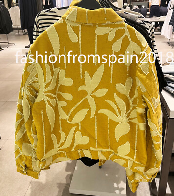 まさ様 ZARA NEW MAN TEXTURED JACQUARD JACKET MUSTARD YELLOW S-XL