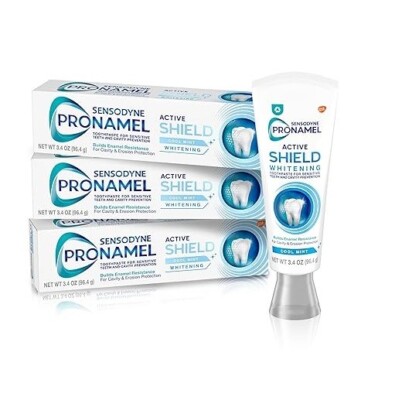 Sensodyne Pronamel Active Shield Whitening Enamel Toothpaste Cool Mint - 3.4 ...