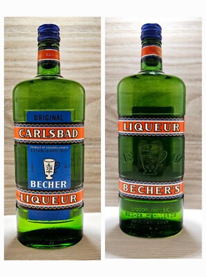 Seltene Orig. Carlsbad Becher Liqueur 38% 0,757 L Czechoslovakia Likör Vintage 