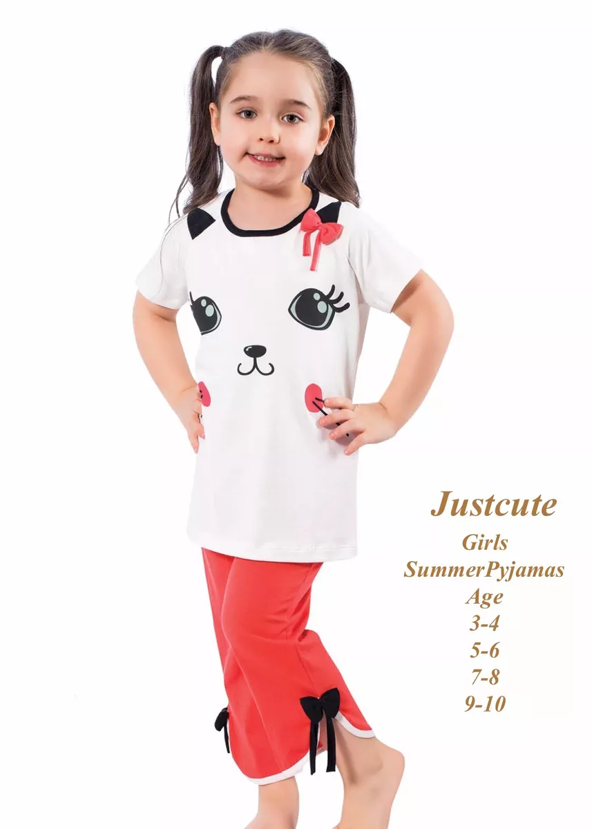 Girls cotton outlet summer pajamas