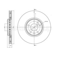 Metelli 2X Bremsscheibe Vorne Ø320 Mm BelüFtet FüR Renault ScéNic IV J9_ 1.3