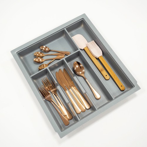 Grey Metabox Cutlery Tray Insert Blum Drawer 9 Widths Kitchen Utensil Storage - Picture 27 of 59