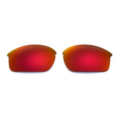 Walleva Fire Red Polarized Replacement Lenses For Oakley Bottle Rocket (OO9164)