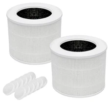 2 Pack Replacement Smoke Remover Filter Set for Air Purifier Levoit Core Mini-RF