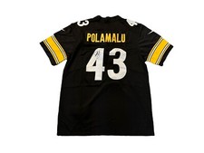 Troy Polamalu Signed Pittsburgh Steelers (Home Black) Jersey JSA