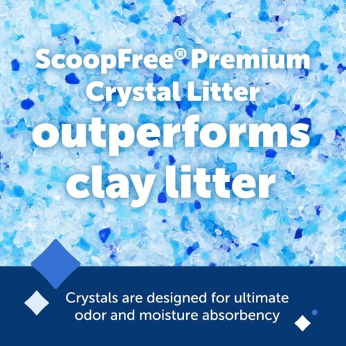 ScoopFree Premium Crystal Cat Litter - 5x Better Odor Control Than Clay Litter - Picture 2 of 9