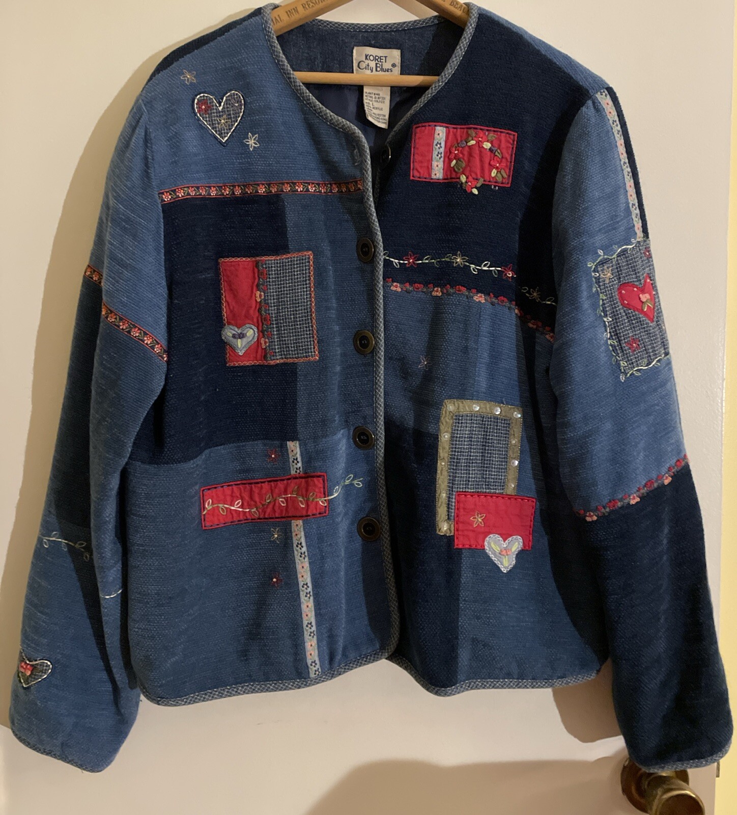 VTG Jacket Women’s Patchwork Embroidered Koret Ci… - image 1