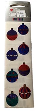 Mrs. Grossman's Stickers Foil Reflections Ornaments Christmas Decor USA New VTG
