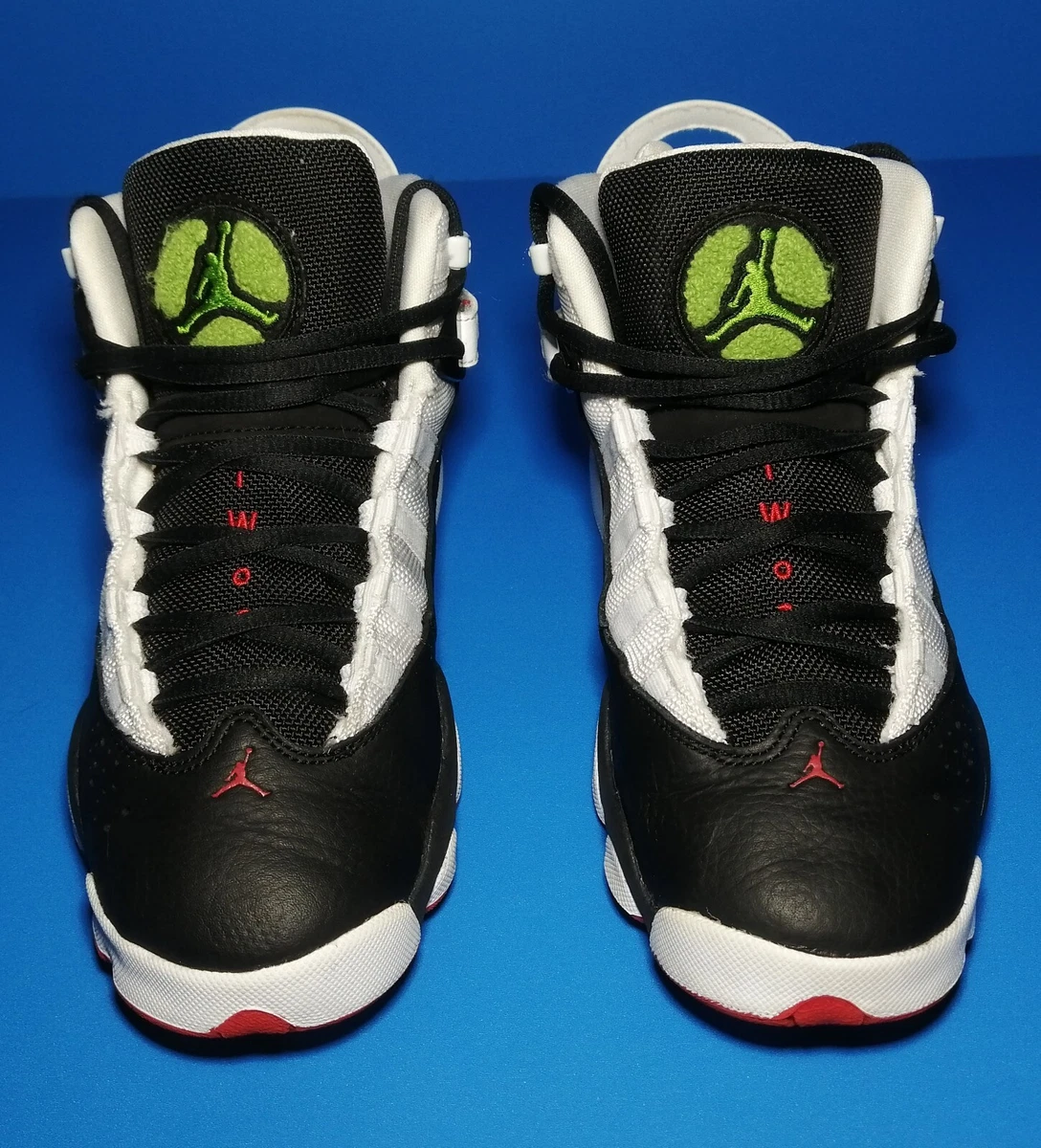 Nike Air Jordan xii 6 Rings White Black Gym Green Youth Size 5.5 Y 323419 008