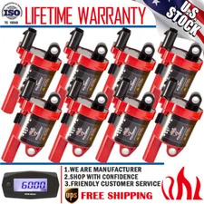 Round Ignition Coils For Chevy Silverado Corvette GMC Sierra UF742 5.3L 6.2L V8