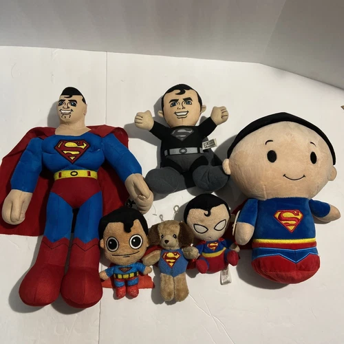 VTG DC Comics SuperFriends Itty Bittys Superman Plush lot of 6