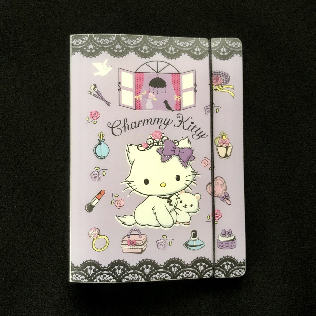 Sanrio Charmmy Kitty Card Case & Mechanical Pencil Set Purple