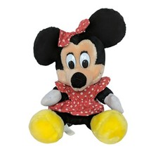 Vintage Disneyland Disney World Minnie Mouse Polka Dot Dress Plush 10"