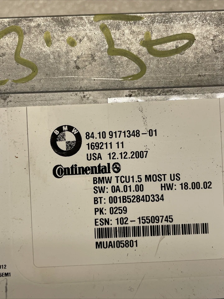 BMW 328XI E90 2008 control Bluetooth comunicación telemática 84,109171348-01 Foto 3 de 4