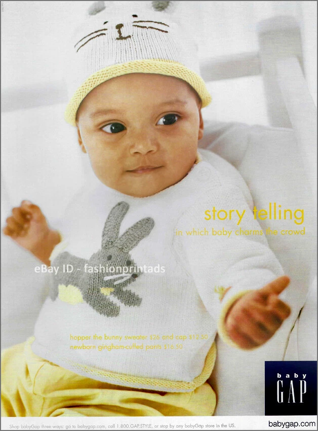 vintage Baby GAP 1 Page Magazine PRINT AD Spring 2001
